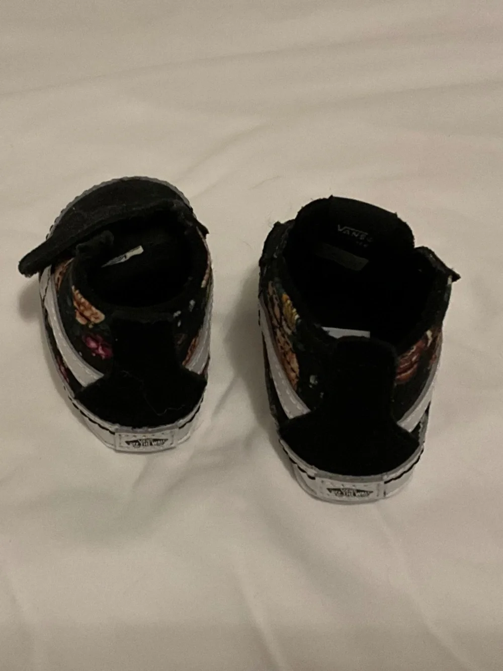 Vans Infant Sk8-Hi Crib butterfly floral black soft-bottom shoes Sz 3